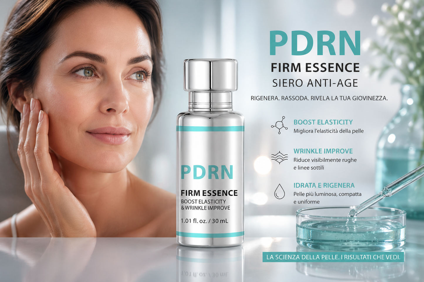 Siero PDRN Anti-Age illuminante e levigante (30ml)